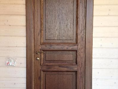 Межкомнатные двери для деревянного загородного дома (клееный брус) по эскизам заказчика.