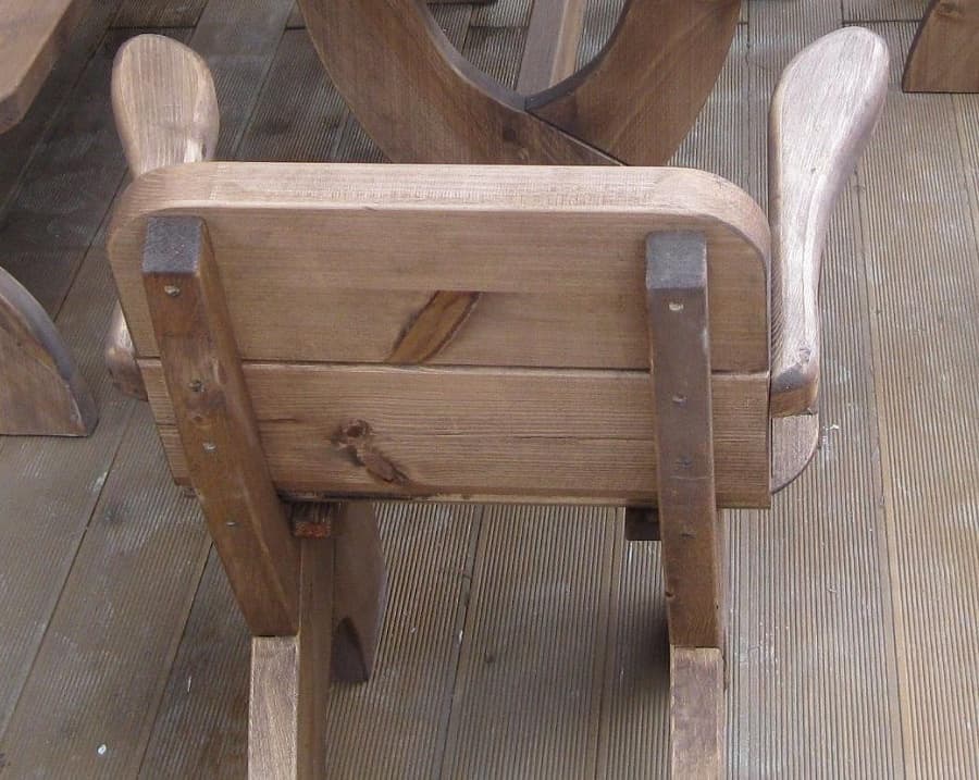 Кресло деревянное для дачи и сада Еврострой