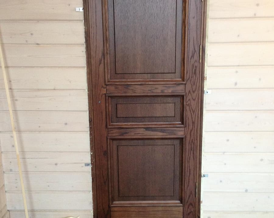 Межкомнатные двери для деревянного загородного дома (клееный брус) по эскизам заказчика. Еврострой